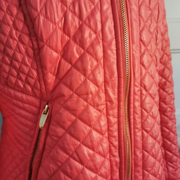 Via Spiga Quilted Jacket in Salmon - Sz M - Picture 6 of 8